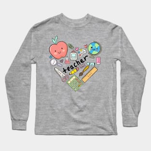 Teaching is a work of heart Long Sleeve T-Shirt